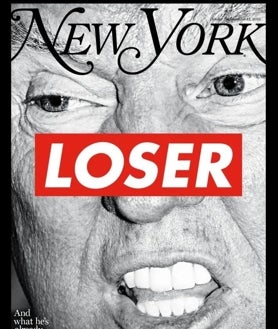 Imagen secundaria 2 - Arriba, una sala de la exposición. Sobre estas líneas, a la izquierda, uno de los trabajos de Barbara Kruger. A la derecha, 'Untitled', 2016. Portada de 'New York Magazine', 31 de octubre de 2016.