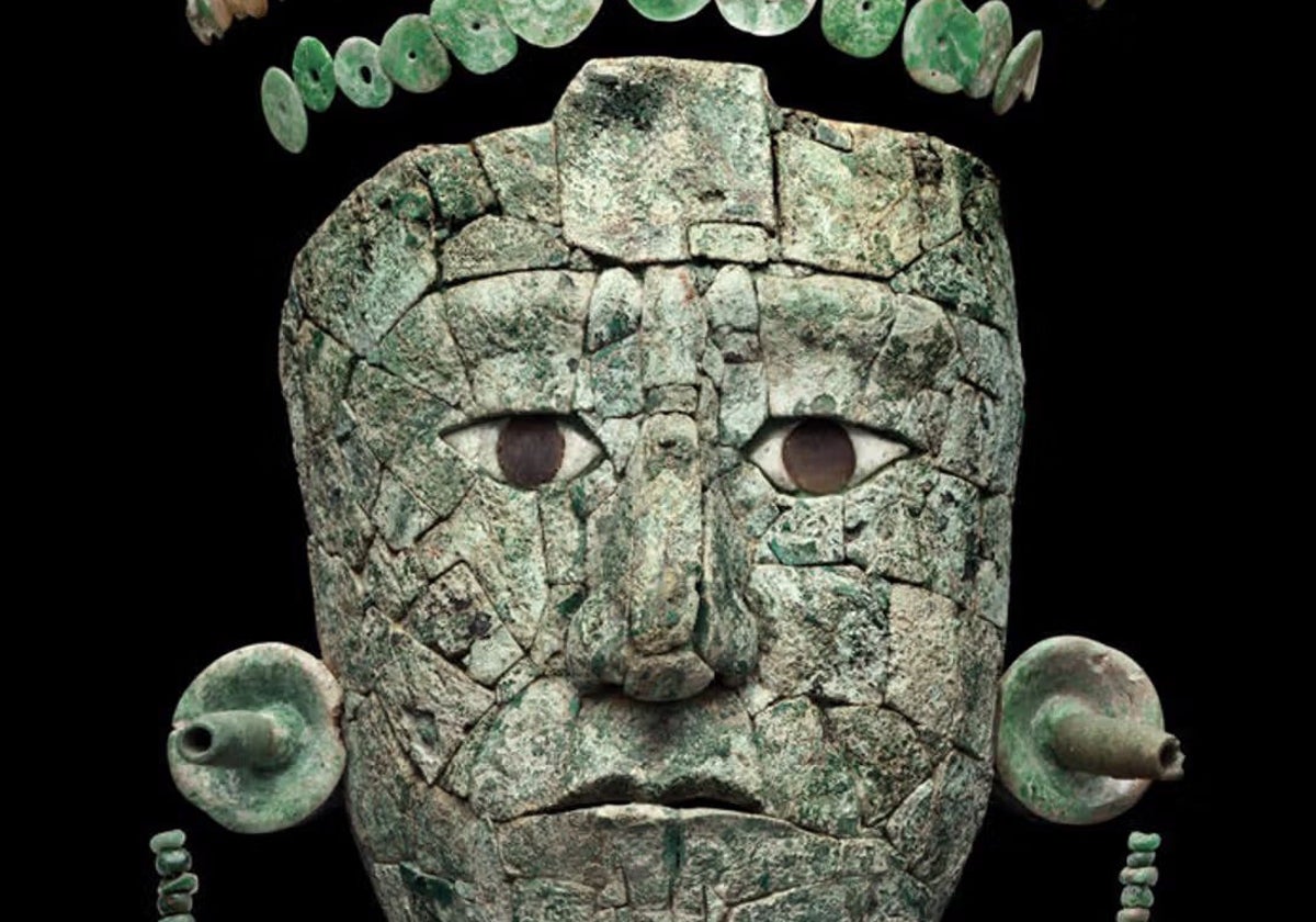 Máscara de jade de la Reina Roja de Palenque