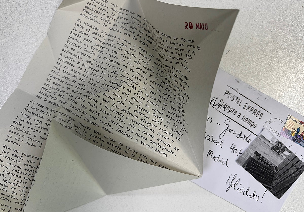 Detalle de la misiva enviada por Ana Geranios