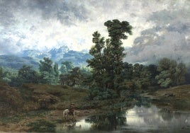 'Paisaje del Pardo al disiparse la niebla', de Antonio Muñoz Degrain, 1866