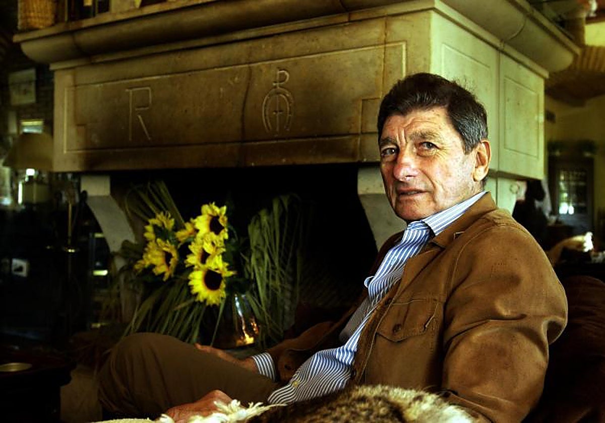 Rafael Peralta en el Rancho El Rocío a principios de los años 2000