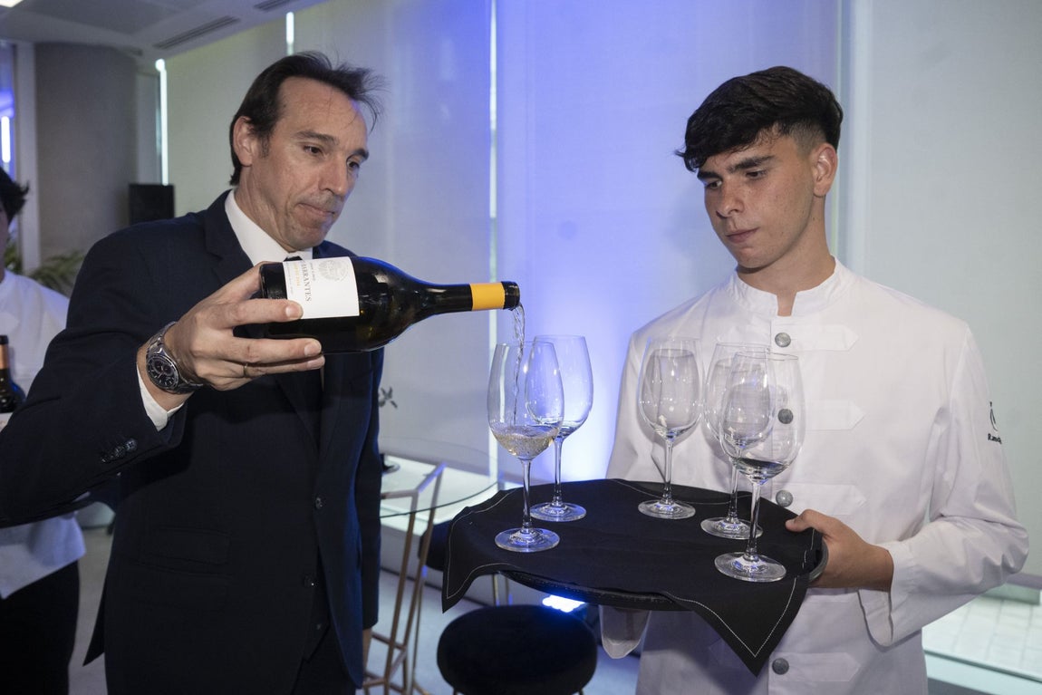 Vino servido en la gala, cortesía de Marqués de Murrieta