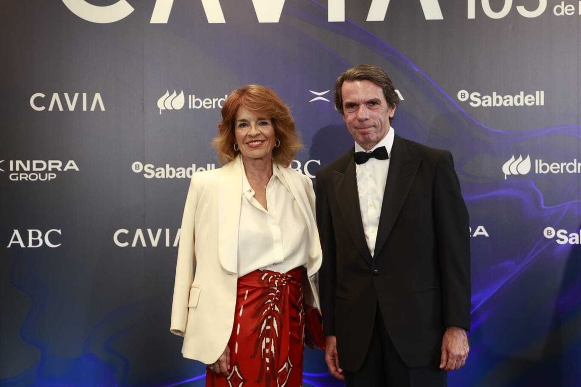 Ana Botella, exalcaldesa de Madrid, y José María Aznar, expresidente del Gobierno