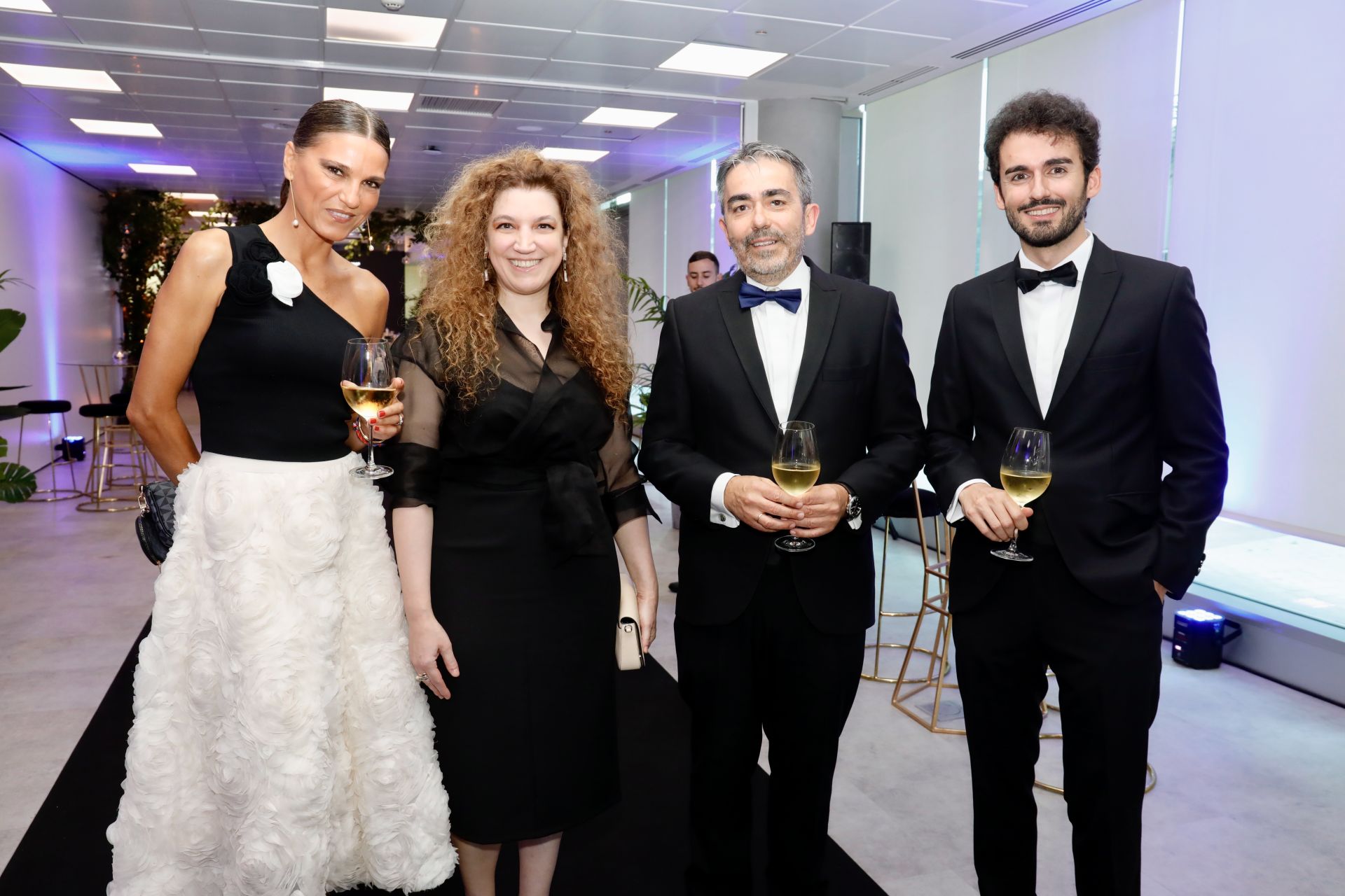 María José Solano, responsable de la Editorial Zenda-Edhasa Aventuras, junto a Verónica Chiaravalli; el director de ABC Cultural, Jesús G. Calero, y el periodista de ABC Bruno Pardo Porto