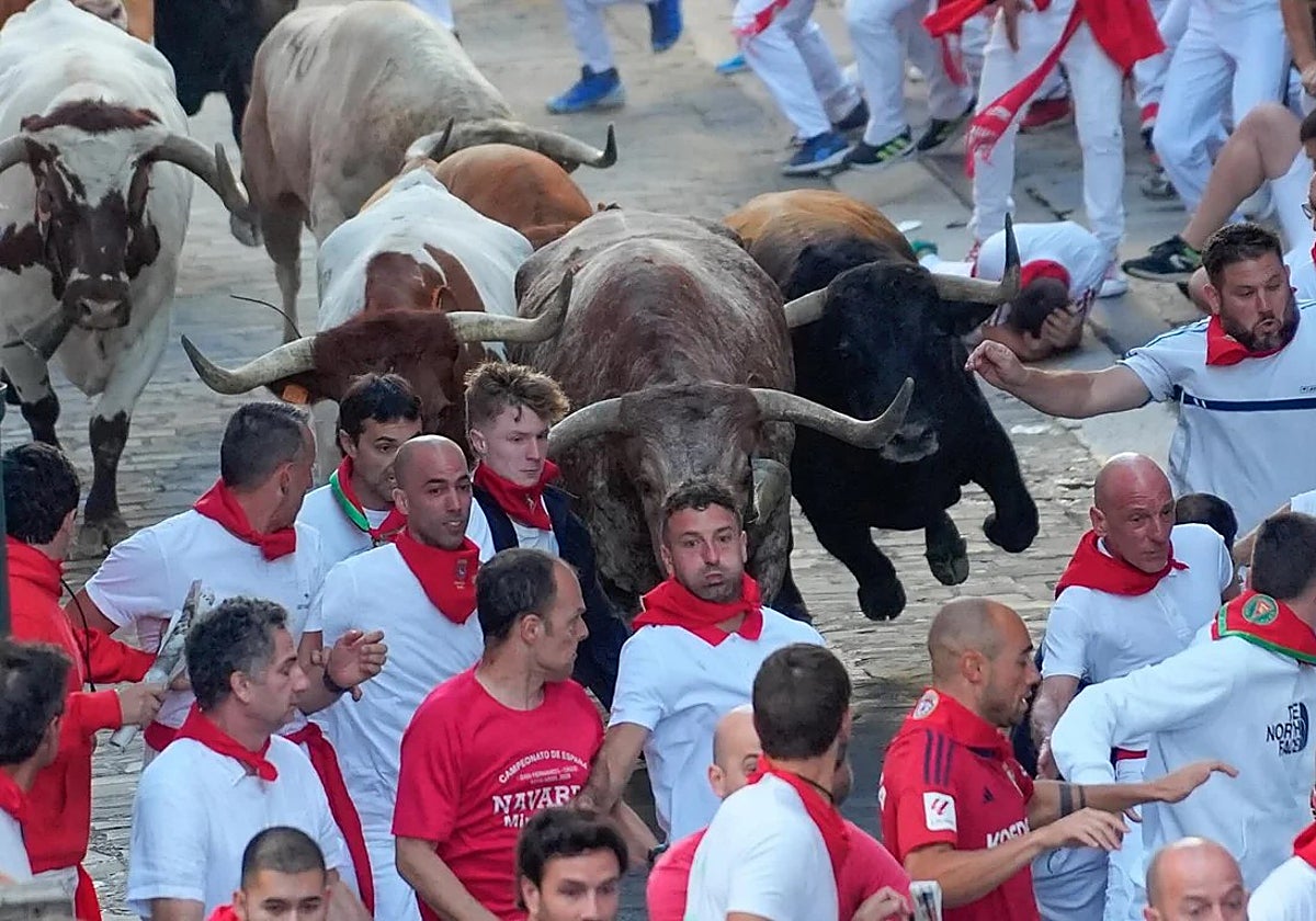 Momentos del encierro de Álvaro Núñez