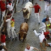 Los toros de Álvaro Núñez debutan el tercer día con un encierro peligroso y veloz