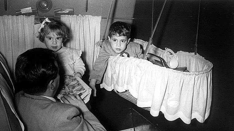 En su día, las aerolíneas ofrecían un servicio de cunas en sus aviones