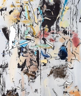 Imagen secundaria 2 - De arriba abajo, obra de la muestra 'El bramido de la Tierra', de Luis Moro; y 'Park Life' y 'Four Seasons', de Secundino Hernández