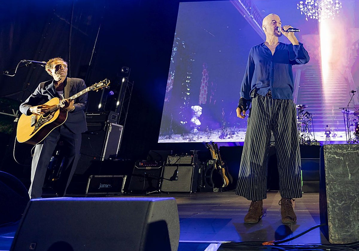 James, durante el concierto de las Noches del Botánico
