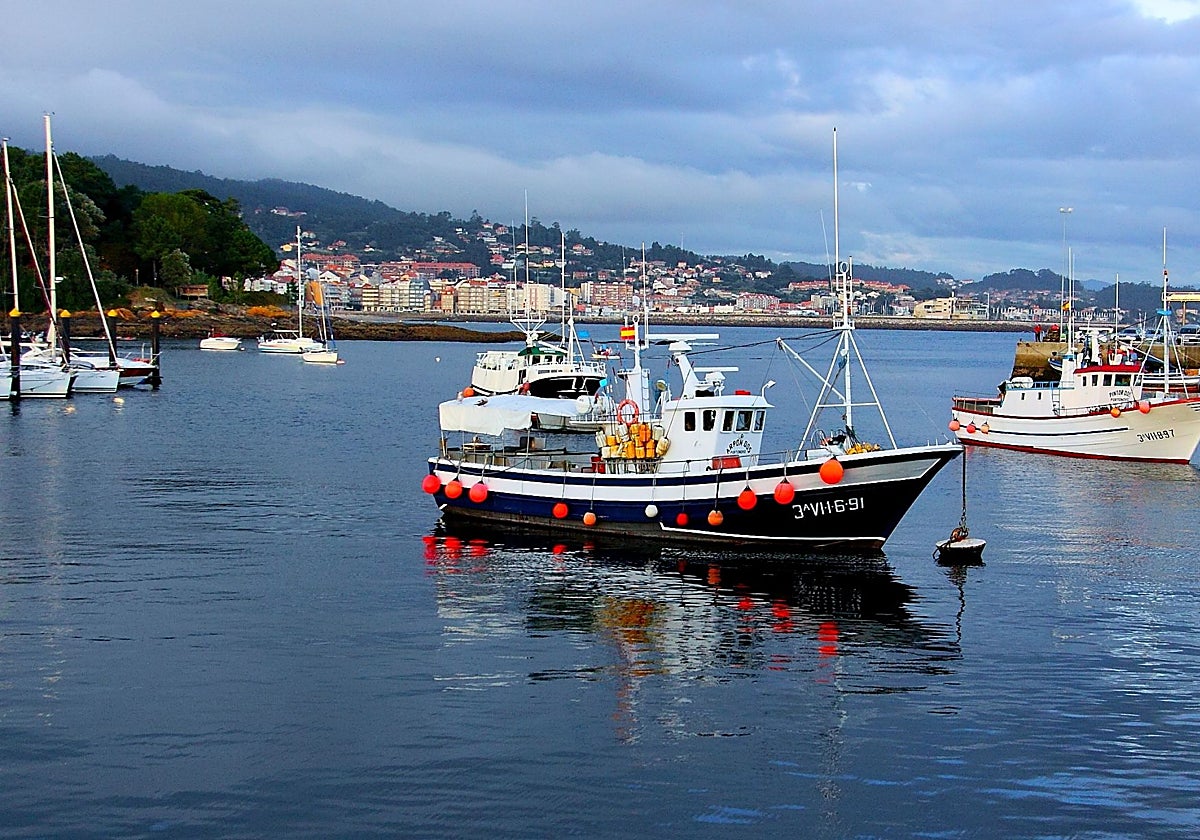 Puerto de Portonovo, en Galicia