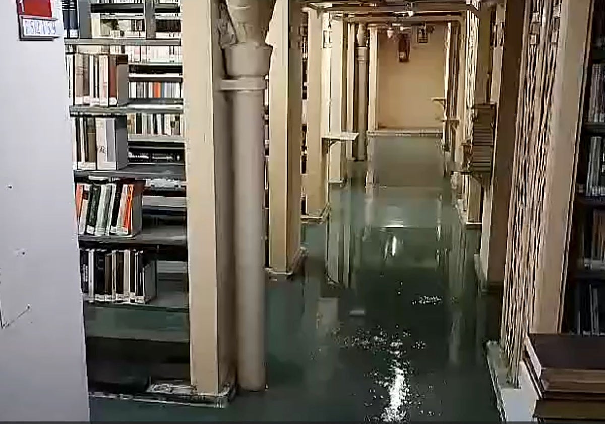 Imagen de la última gran inundación sufrida en la BNE