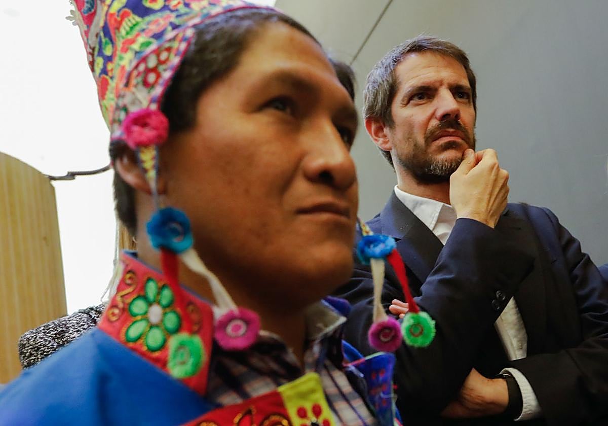 Urtasun, durante la inauguración de una exposición en el Museo Nacional de Arqueología Subacuática ARQVA