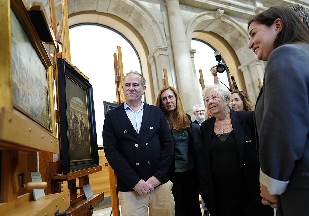 Entrega de siete cuadros a los herederos de Pedro Rico en el Museo del Prado