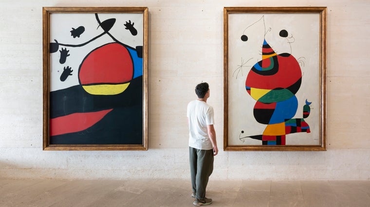 Dos pinturas del artista, en la Fundación Miró