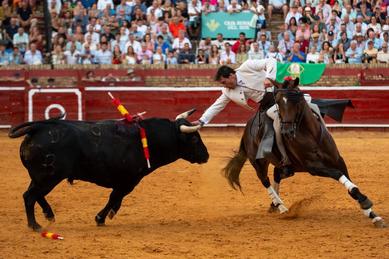 Sergio Galán, Diego Ventura y Andrés Romero pusieron en pie a los tendidos de La Merced