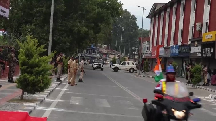 Se redobla la seguridad en la Cachemira India de cara al Día de la Independencia