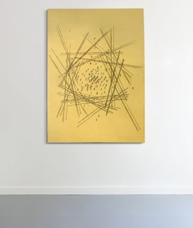 Secondary image 2 - Paintings by Jaime Monge and the artist next to them