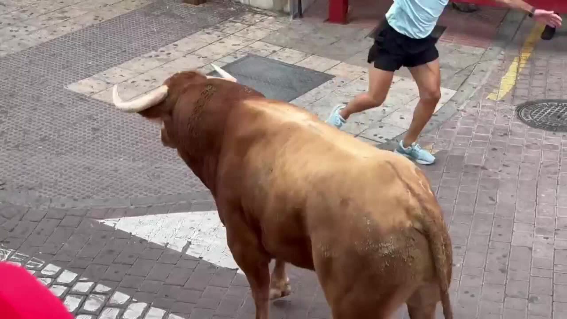 El tercer encierro de Sanse deja diez heridos leves y un toro que se ha dado la vuelta