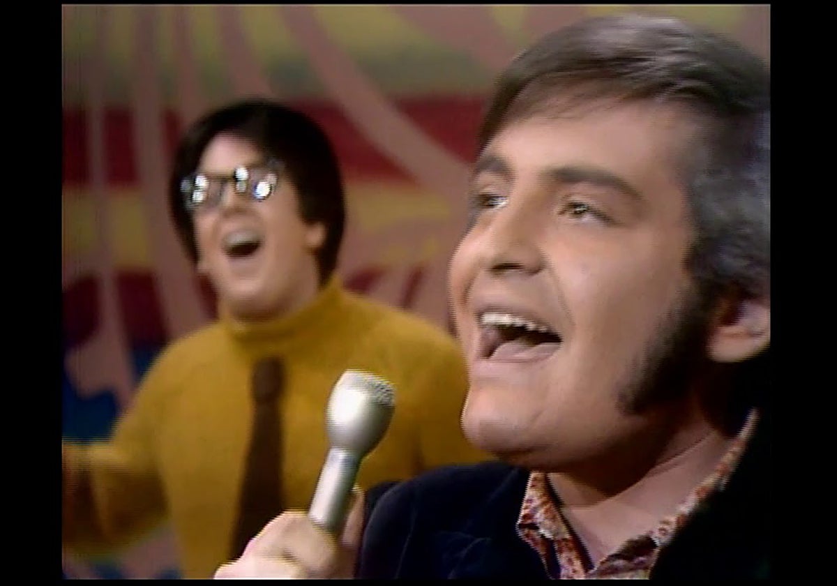 Mark Volman, en una actuación televisiva con The Turtles