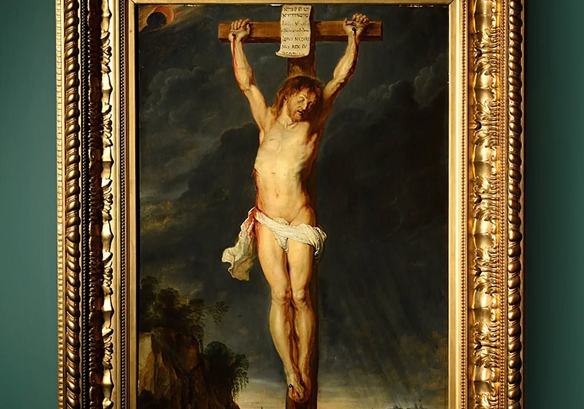 Detalle del cuadro de Rubens descubierto en una mansión de París