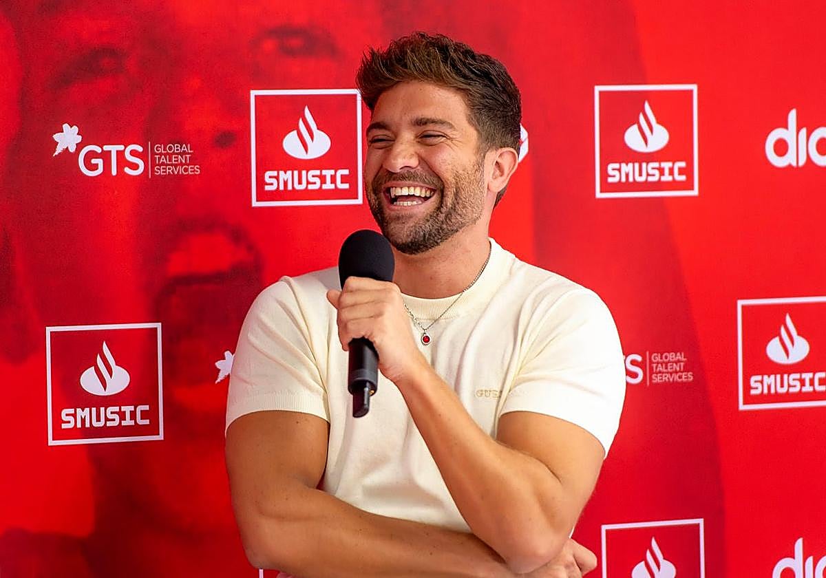 Pablo Alborán, durante la presentación de su séptimo disco 'KM0' y su gira mundial