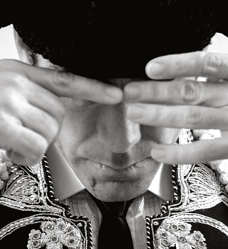 José Tomás, con la montera calada, en una imagen de la obra de La Fábrica