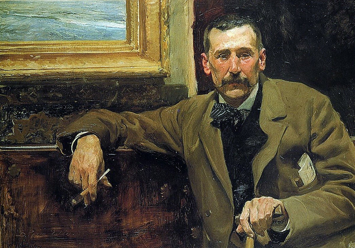 Benito Pérez Galdós, retratado por Joaquín Sorolla