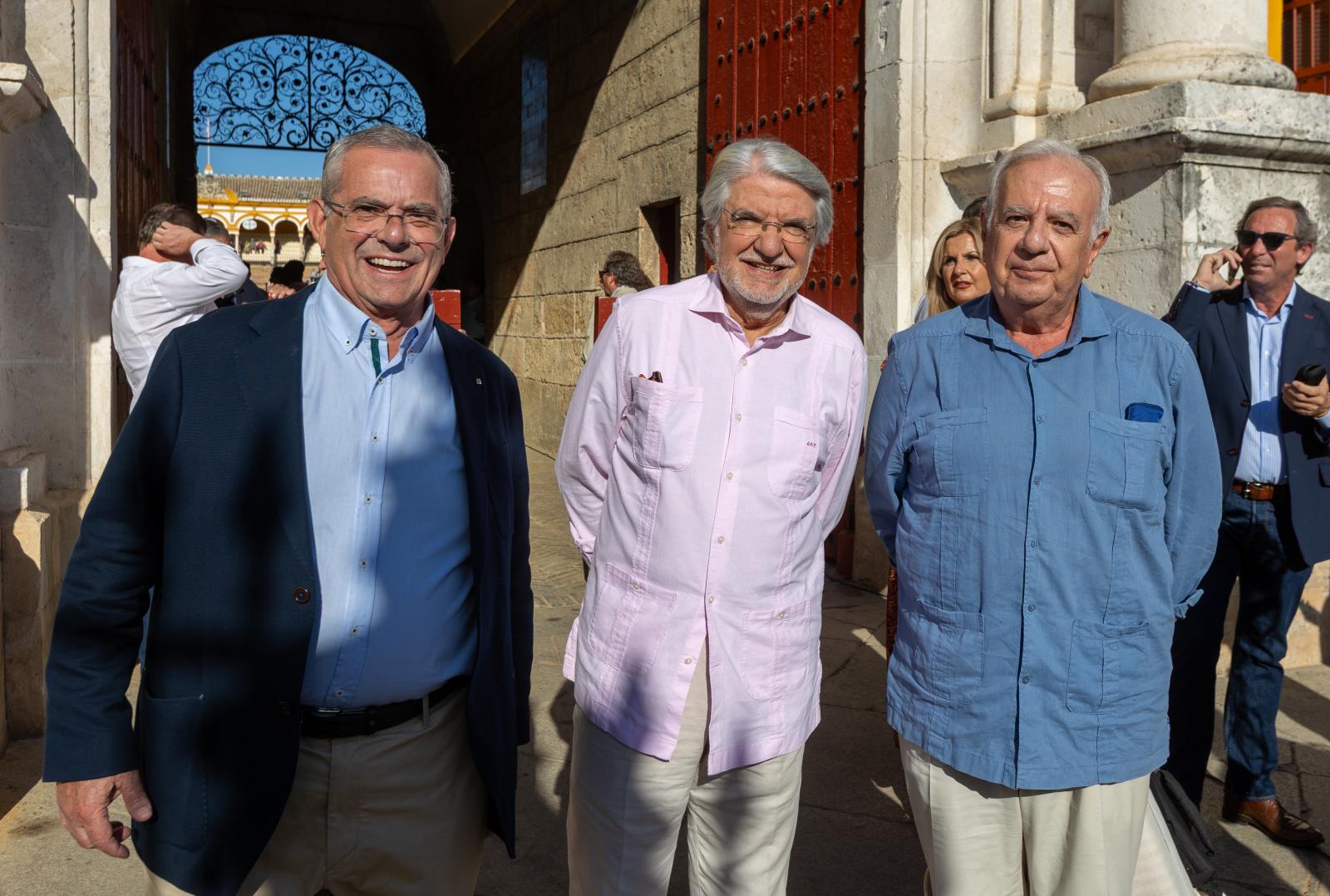 Agustín Fernández, Juan Palmero y Juan Ramos
