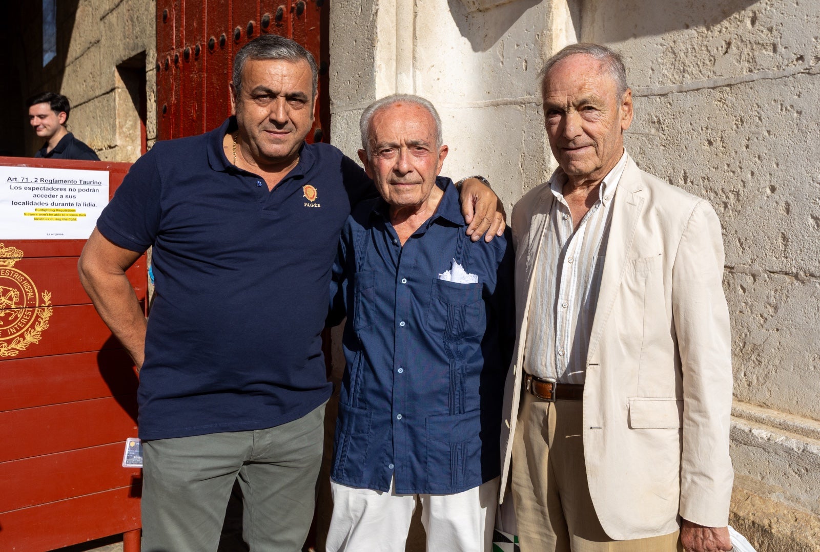 Miguel Ángel Méndez, Antonio Casablanca y Luis Arenas