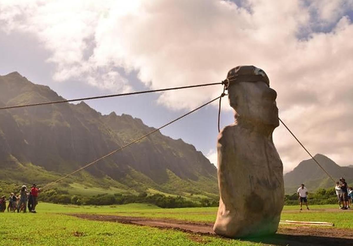 Un equipo de investigación ha confirmado mediante modelos 3D y experimentos de campo que los antiguos habitantes de Rapa Nui hacían caminar a las icónicas estatuas moai