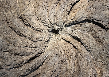 Imagen secundaria 1 - En las imágenes, obras de Cristina Iglesias y las columnas de Gaudí con las que conviven las formas de 'Bosque Mineral' 