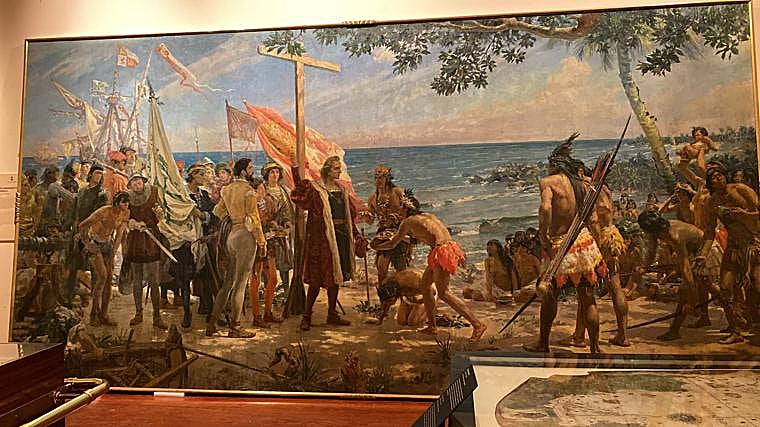 El cuadro, perfectamente recuperado, tras la operación realizada por los técnicos