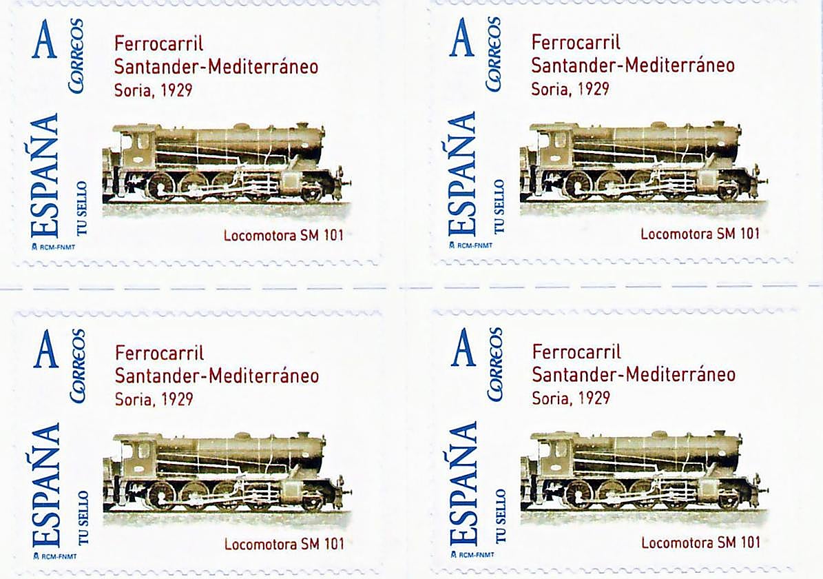 Tren de mercancías cerca de La Engaña (Cantabria)