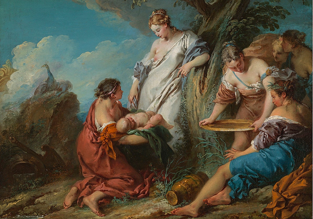 'El nacimiento de Adonis', de François Boucher. Óleo sobre lienzo, 65,5 x 81,4 cm. Hacia 1730
