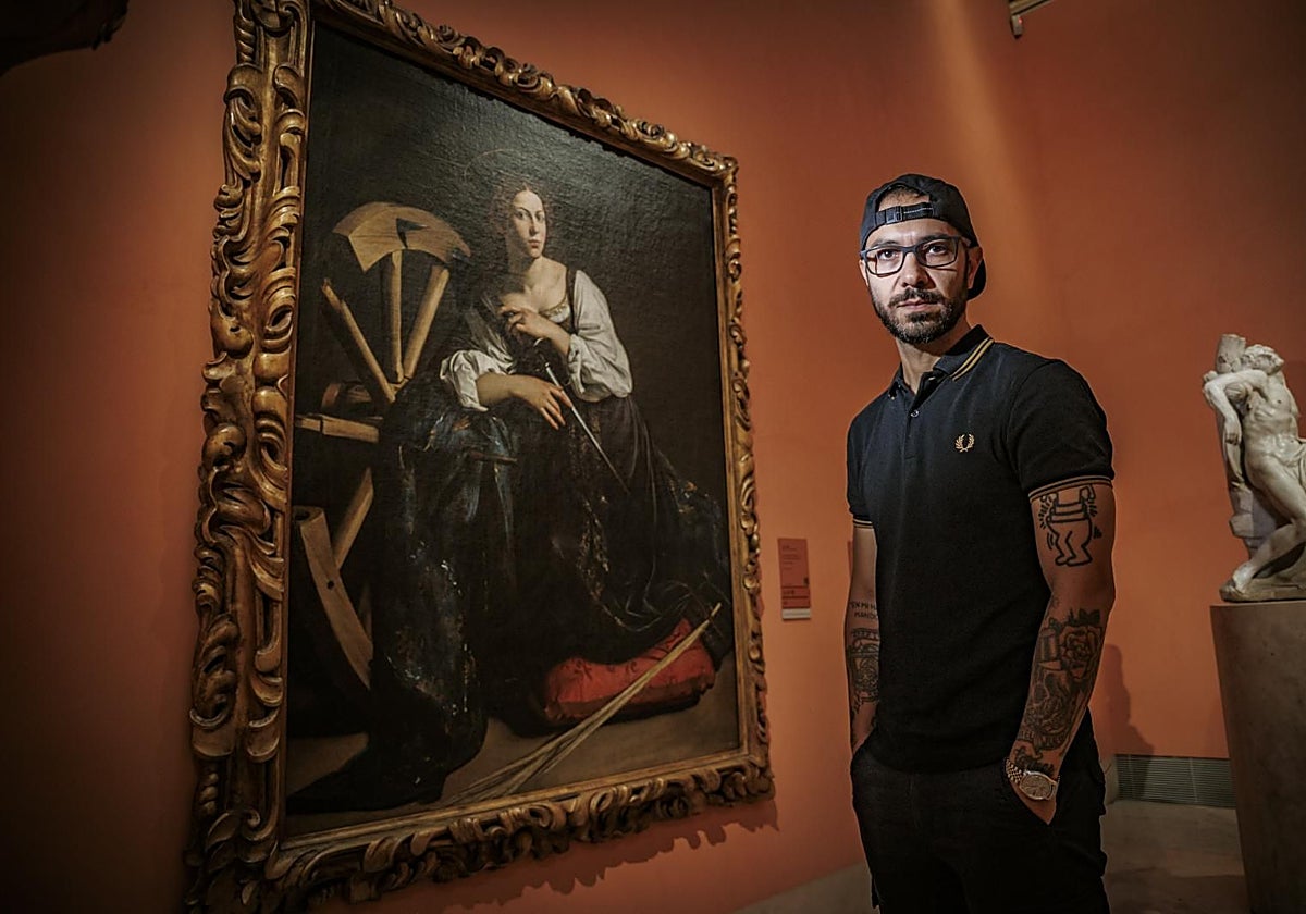 El fotógrafo Jeosm, en el museo Thyssen.