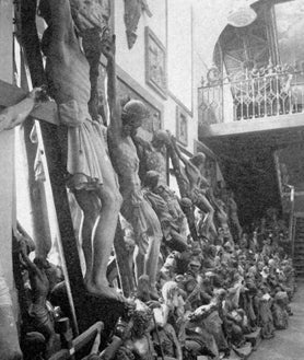 Imagen secundaria 2 - Haciendo inventario de incautaciones, carteles con mensajes para la protección del patrimonio en zona republicana e imagen de un depósito artístico incluida en una publicación del SDPAN en 1940