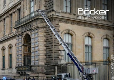 El robo del Louvre, convertido publicidad para la empresa del montacargas