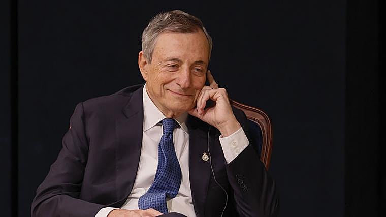 Mario Draghi,en los Premios Princesa de Asturias.