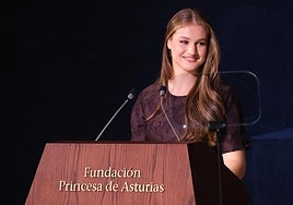 La Princesa Leonor reclama «salir de la trinchera» y «sacudirnos el miedo» para construir confianza y unión