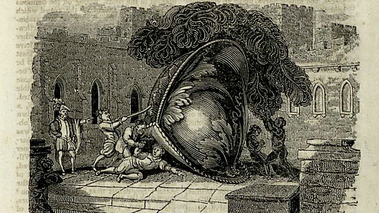 Una de las ilustraciones de 'El castillo de Otranto'