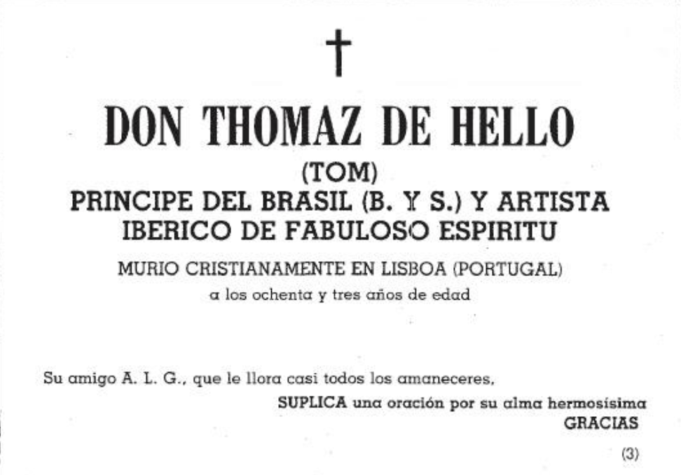 Un recorrido por las esquelas más singulares del último siglo