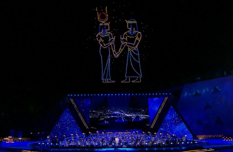 El acto de inauguración del Gran Museo Egipcio