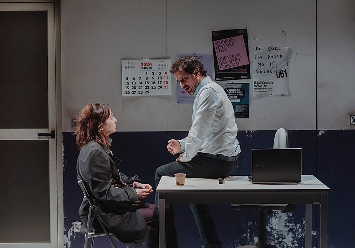 Ágata Roca y Xavi Sáez, en la obra