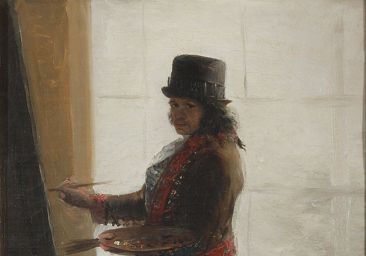 Autorretrato de Goya ante su caballete