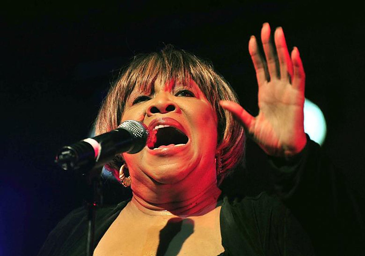 La cantante y actriz norteamericana Mavis Staples