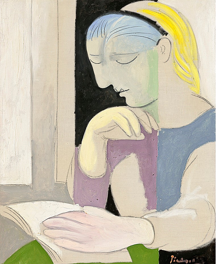 “Leitura (Marie Teresa)” de Picasso.