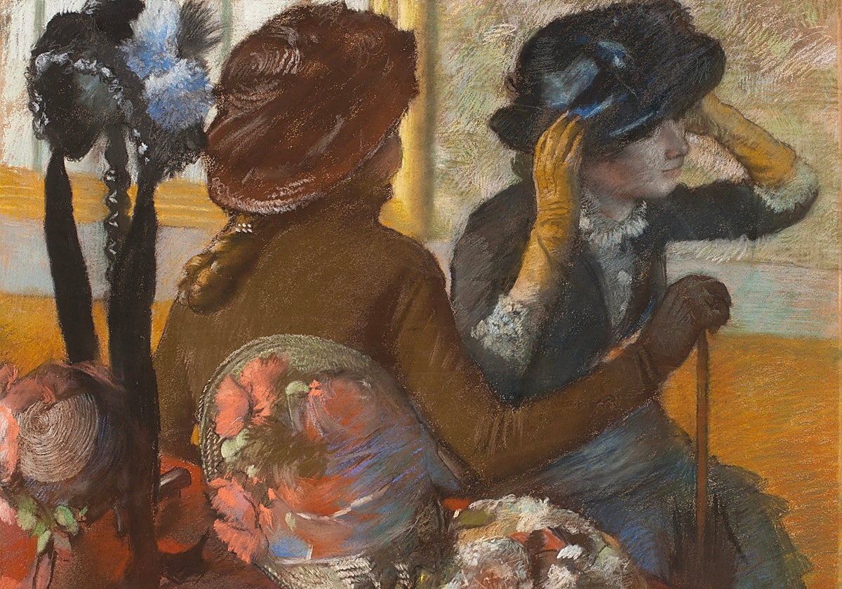 'En la sombrerería', de Degas (1882)