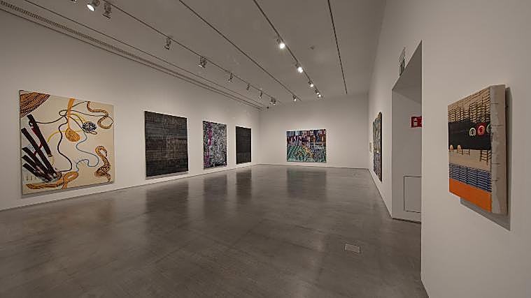 Obras de Juan Uslé, en las salas del museo