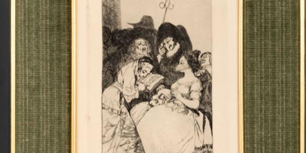 I. Juan Carlos'un Rumen diktatör Çavuşesku'ya verdiği Goya gravürü 8.000 Euro'dan başlayan fiyatla açık artırmada satıldı