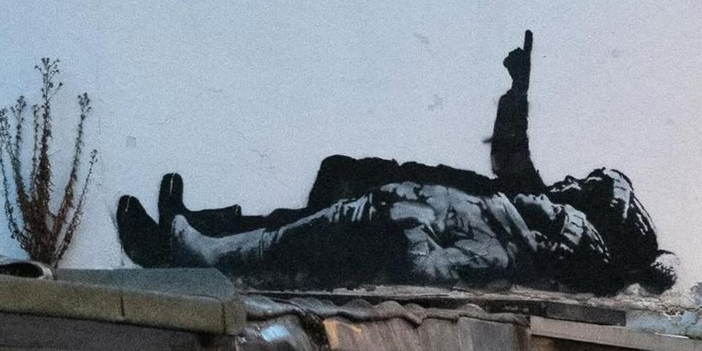 Banksy Londra'da yeni duvar çalışmasını ortaya çıkardı